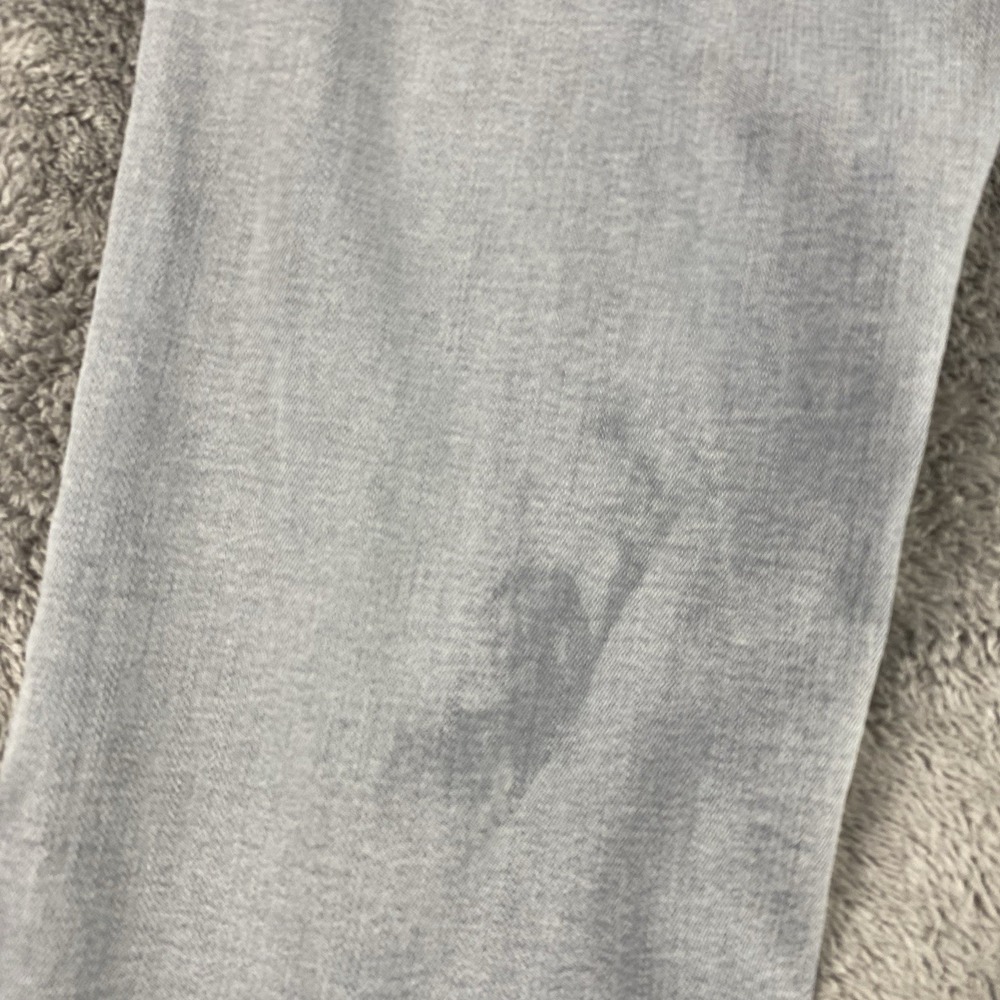 American Eagle Super Stretch Hi-Rise Jegging Pants Womens 12 R‎ Gray Distressed - Picture 12 of 15